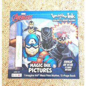 Marvel Avengers Imagine Ink Book - Mess-Free Color & Read Along Activity Set